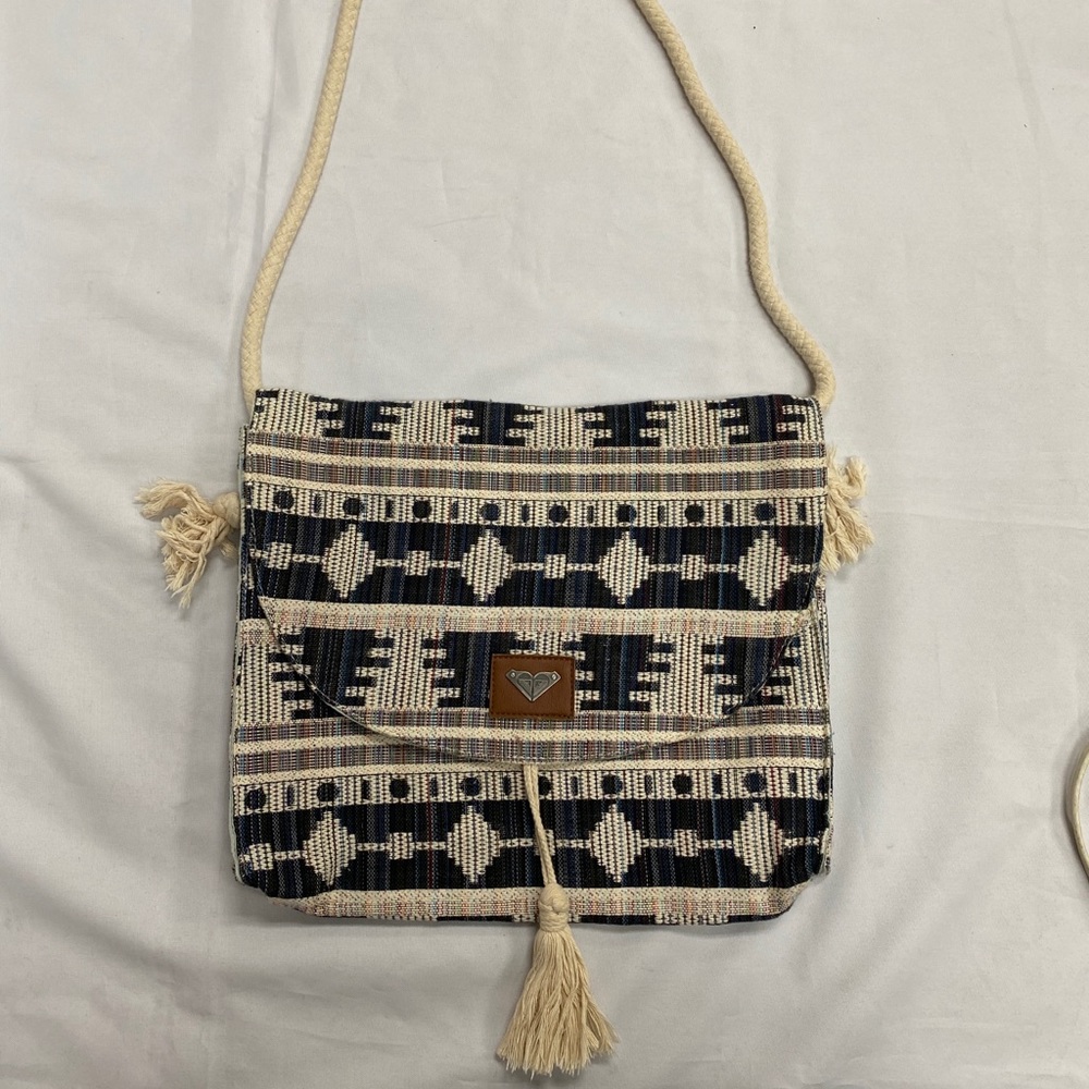 Roxy Boho Weave Rope Messenger Bag